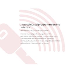 Schulung Tag 2+3: Autoschlüsselprogrammierung BASIC +...