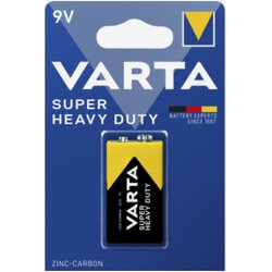 9 V E-Block Batterie von  VARTA  Zink-Kohle, 6F22