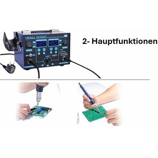 2-in-1 Heiluft-Nachbesserungsstation und Ltstation